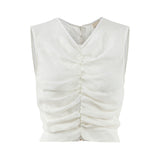 The Pencil Linen Blouse