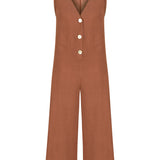 By the Lake Maggiore Linen Jumpsuit
