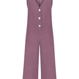 By the Lake Maggiore Linen Jumpsuit