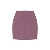 Cheese and Grapes Linen Skirt