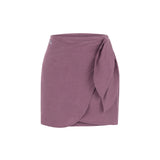 Cheese and Grapes Linen Skirt