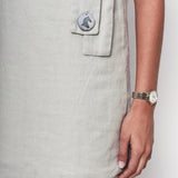 High on the Rocky Hills Linen Dress