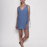 Sunset in Myndos Linen Dress