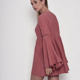 Coral Fever Linen Dress