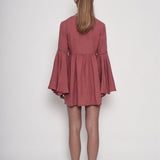 Coral Fever Linen Dress