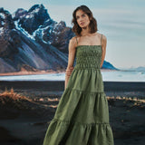 Runs Through My Mind Linen Dress