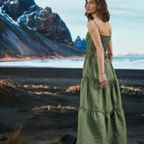 Runs Through My Mind Linen Dress