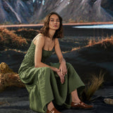 Runs Through My Mind Linen Dress