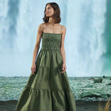 Runs Through My Mind Linen Dress