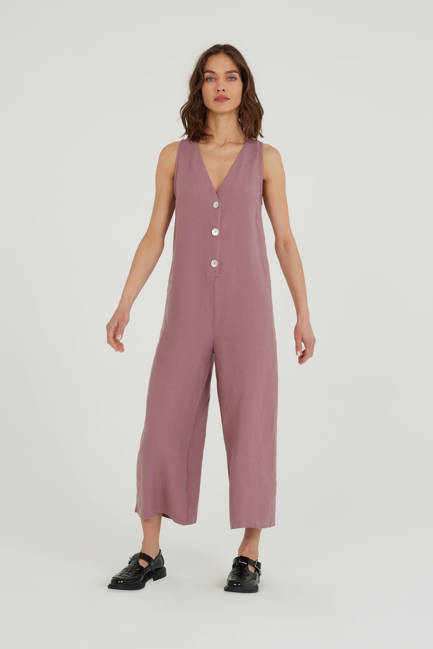 By the Lake Maggiore Linen Jumpsuit