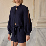 For Old Times' Sake Linen Shorts