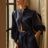 For Old Times' Sake Linen Shorts
