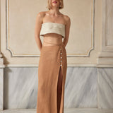 Wheel of Fortune Linen Skirt