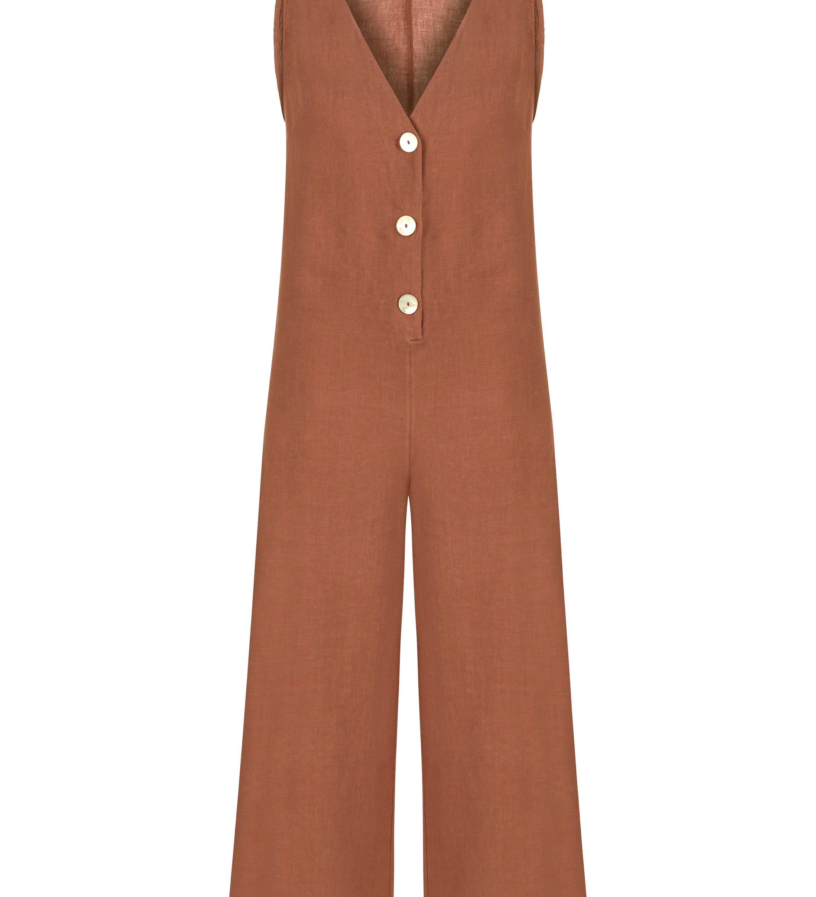 By the Lake Maggiore Linen Jumpsuit