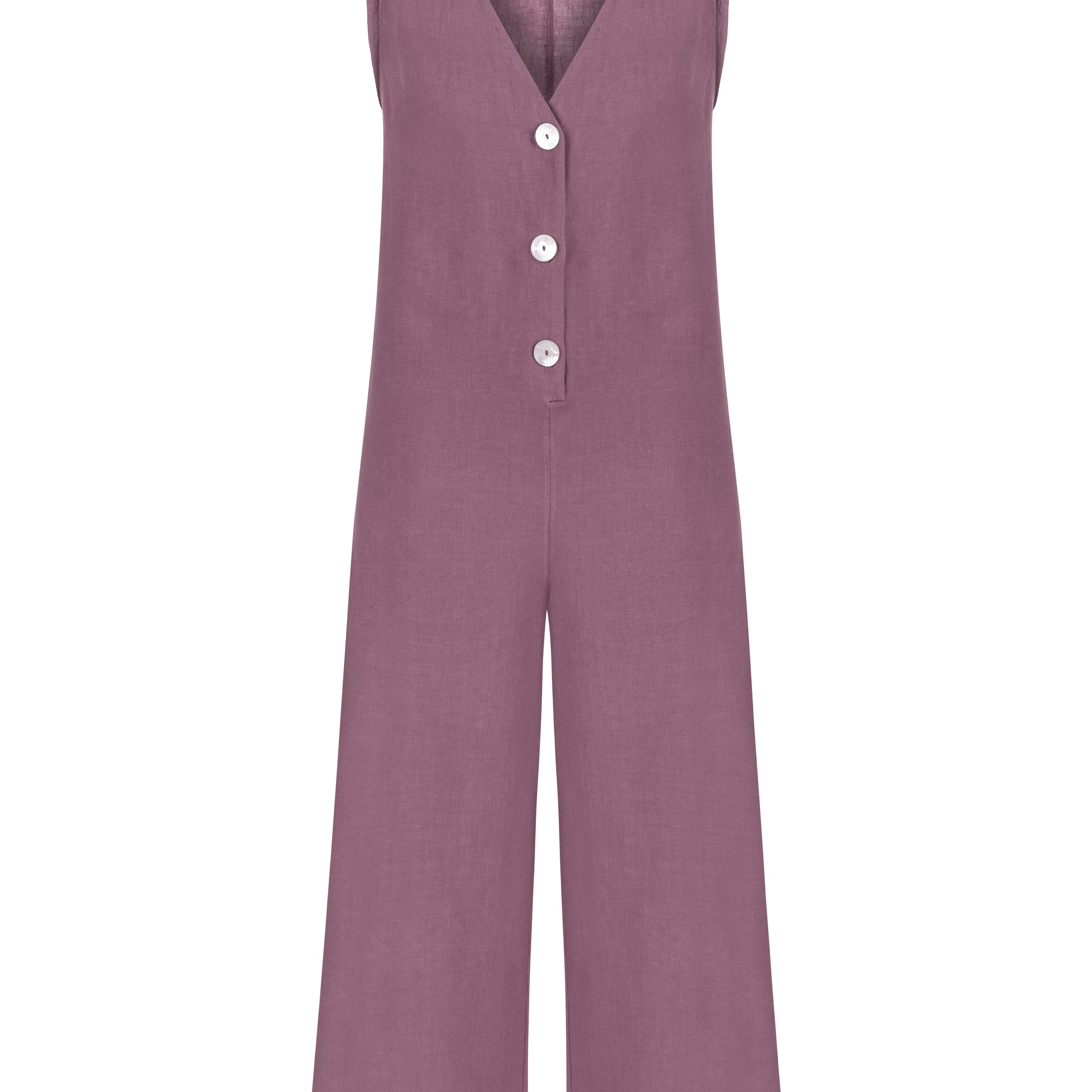 By the Lake Maggiore Linen Jumpsuit