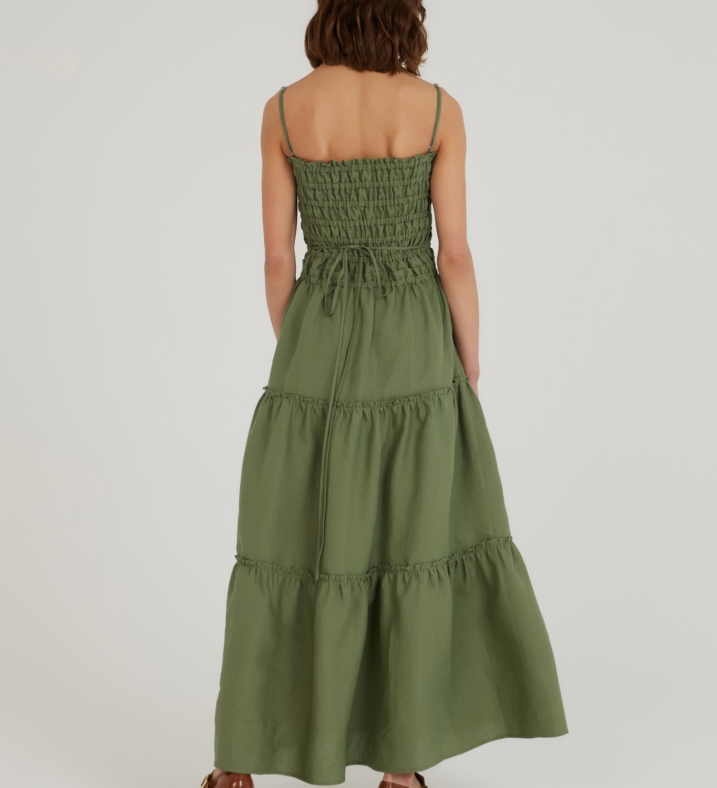 Runs Through My Mind Linen Dress