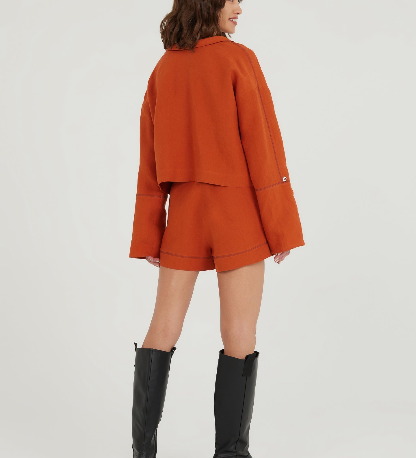 You've Come a Long Way Linen Blouse