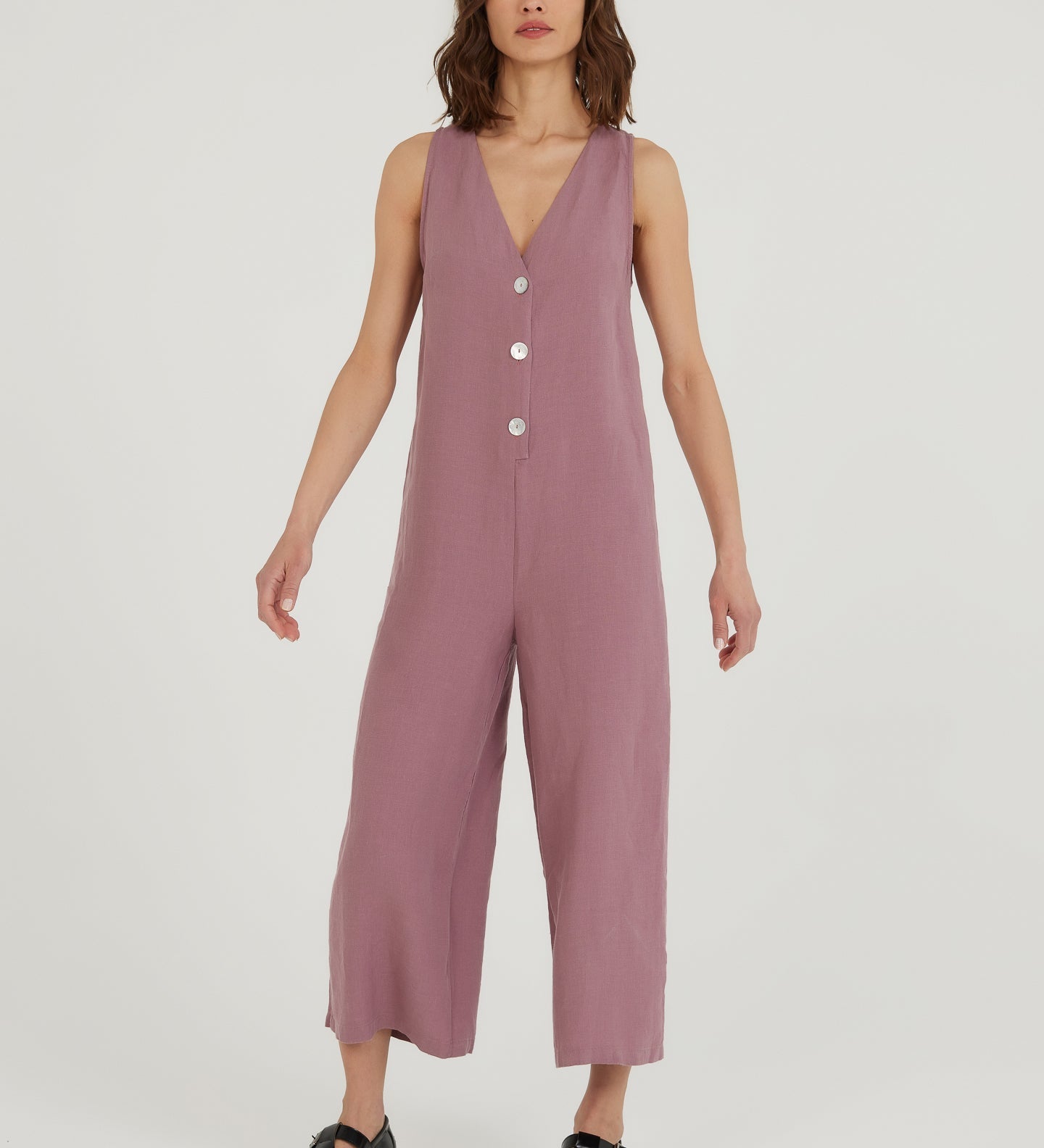 By the Lake Maggiore Linen Jumpsuit